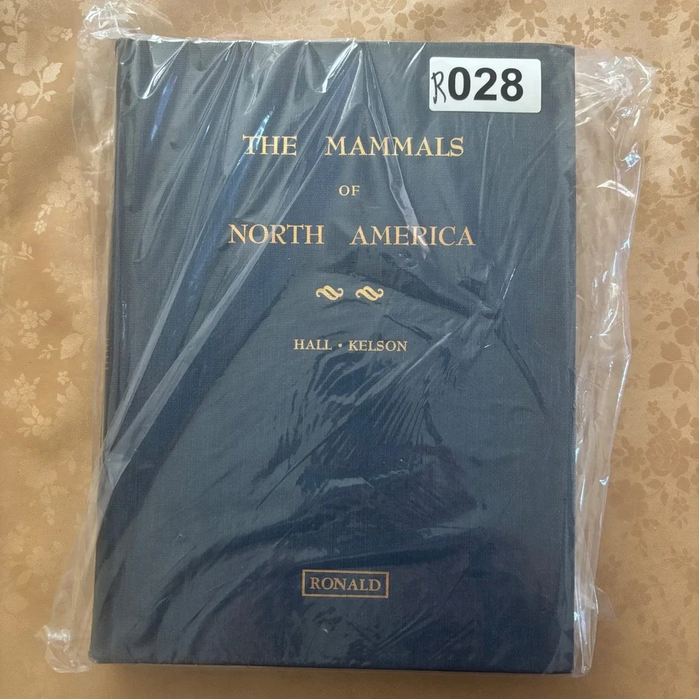 The Mammals of North America Volume II Hall Kelson Ronald Press Hardcover Blue‎